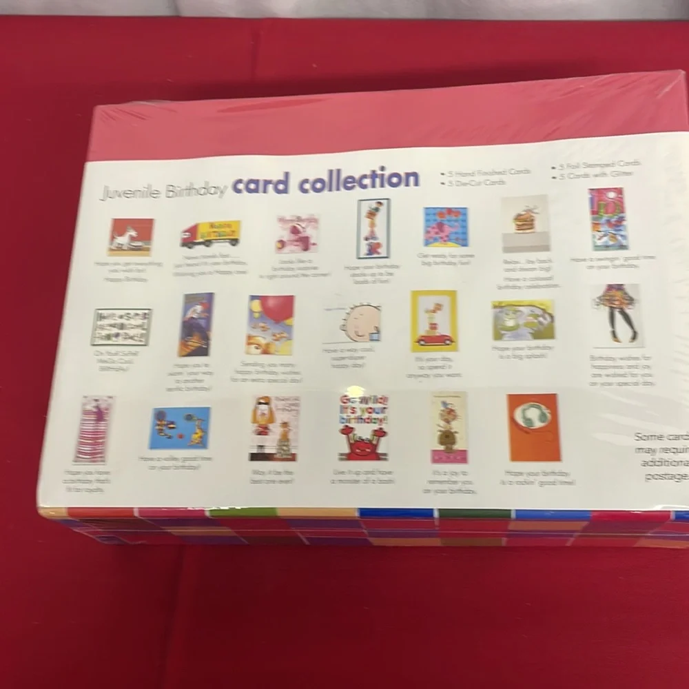 20 Juvenile Birthday Card Collection with envelopes